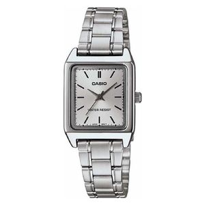 Casio Watch LTP-V007D-7EUDF For Women - Analog Display, Stainless steel Band - Silver