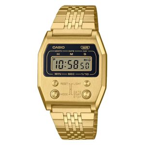  Casio Classic Digital Watch – Gold Stainless Steel Band – Water Resistant 