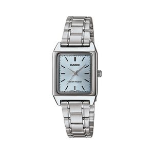 Casio Watch LTP-V007D-2EUDF For Women - Analog Display, Stainless steel Band - Silver