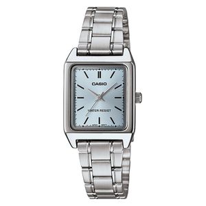 Casio Watch LTP-V007D-2EUDF For Women - Analog Display, Stainless steel Band - Silver