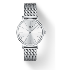  Tissot Watch T1432101101100 For Women - Analog Display, Stainless Steel Band - Gray 