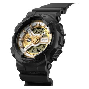  Casio Watch For Men - Analog Display, Resin Band - Black 