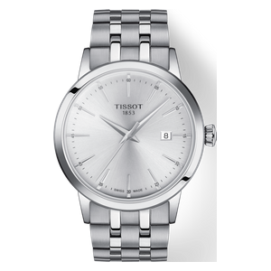  Tissot Watch T1294101103100 For Men - Analog Display, Stainless Steel Band - Silver 