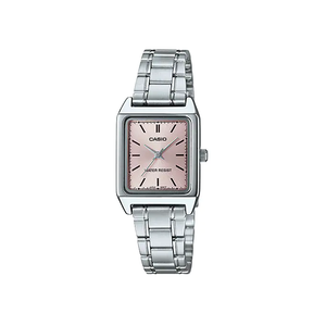 Casio Watch LTP-V007D-4EUDF For Women - Analog Display, Stainless steel Band - Silver