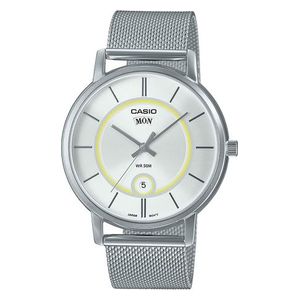  Casio Watch MTP-B120M-7AVDF For Men - Analog Display, Stainless Steel Band - Silver 