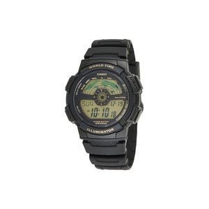 Casio Watch AE-1100W-1BVSDF For Men - Digital Display, Resin Band - Black