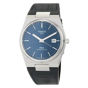  Tissot Watch T1374071604100 For Men - Analog Display, Leather Band - Black 