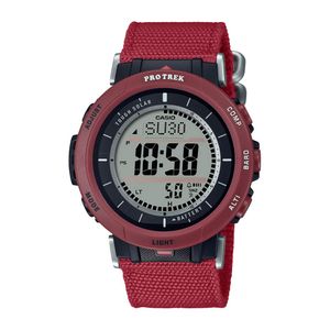  Casio Watch PRG-30B-4DR For Men - Analog Digital, Cloth Band - Red 