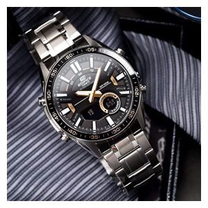  Casio Watch For Men - Analog Display, Stainless Steel Band - Silver 