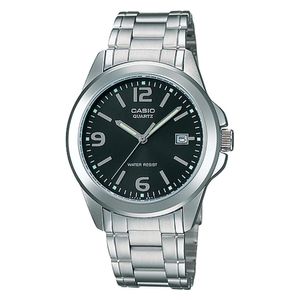  Casio Watch MTP-1215A-1ADF For Men - Analog Display, Stainless Steel Band - Silver 