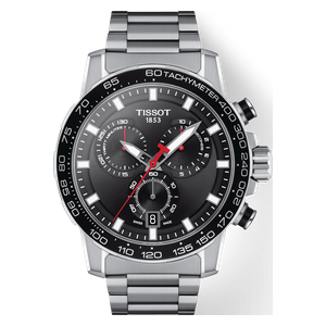  Tissot Watch T1256171105100 For Men - Analog Display, Stainless Steel Band - Silver 