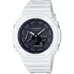  Casio Watch GA-2100-7ADR For Men - Digital Analog, Resin Band - White 