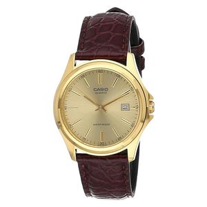  Casio Watch MTP-1183Q-9ADF For Men - Analog Display, Leather Band - Brown 