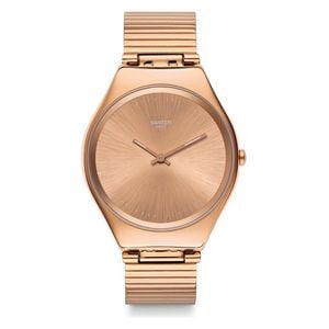  Swatch Watch SYXG101GG For Unisex - Analog Display, Stainless Steel Band - Bronze 