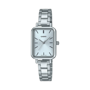  Casio Watch LTP-V009D-2EUDF For Women - Analog Display, Stainless Steel Band - Silver 