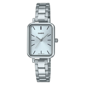  ساعة كاسيو للنساء LTP-V009D-2EUDF - عرض بعقارب, سوار من ستانلس ستيل - سلفر 