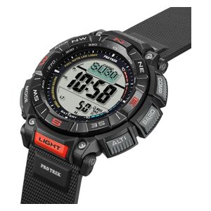  Casio Watch For Men - Digital Display, Resin Band - Black 