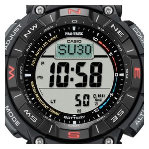  Casio Watch For Men - Digital Display, Resin Band - Black 