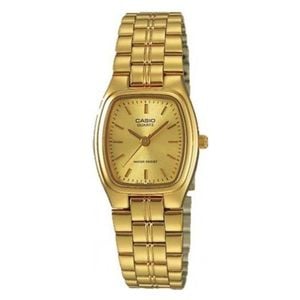  ساعة كاسيو للنساء LTP-1169N-9ARDF - عرض بعقارب, سوار من ستانلس ستيل - ذهبي 