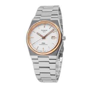  Tissot Watch T1374072103100 For Men - Analog Display, Stainless Steel Band - Silver 