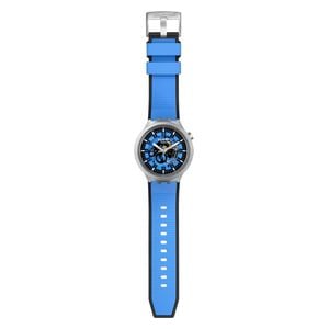  Swatch Watch SB07S106 For Unisex - Analog Display, Silicon Band - Blue 