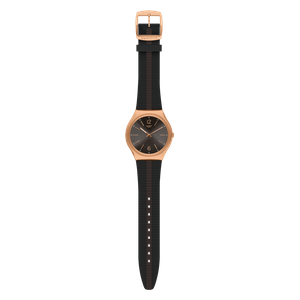  Swatch Watch SS07G102 For Men - Analog Display, Rubber Band - Black 
