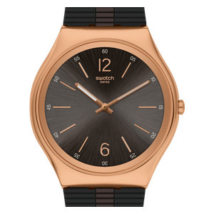  Swatch Watch SS07G102 For Men - Analog Display, Rubber Band - Black 