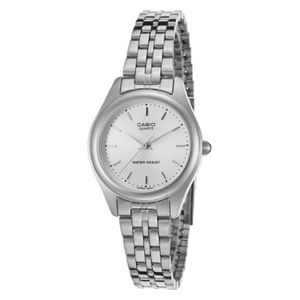  Casio Watch LTP-1129A-7ARDF For Women - Analog Display, Stainless Steel Band - Silver 