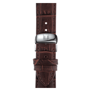  Tissot Watch T0636101603700 For Men - Analog Display, Leather Band - Brown 