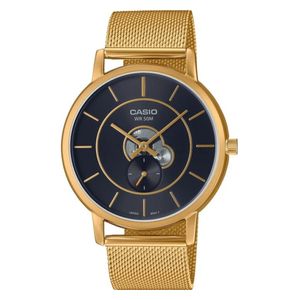  Casio MTP-B130MG-1AVDF Men Watch - Analog Dial, Stainless Steel Mesh Band - Gold 