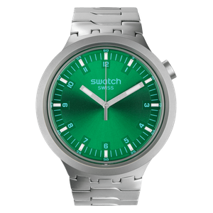  Swatch Watch SB07S101G For Men - Analog Display, Stainless Steel Band - Silver 