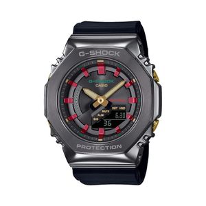  Casio Watch GM-S2100CH-1ADR For Men - Analog Display, Resin Band - Black 