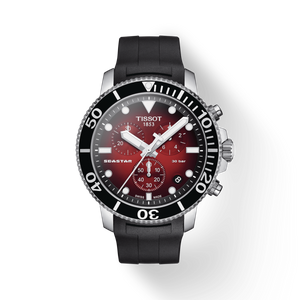  Tissot Watch T1204171742100 For Men - Analog Display, Rubber Band - Black 
