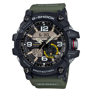  Casio Watch For Men - Analog Display, Resin Band - Green 