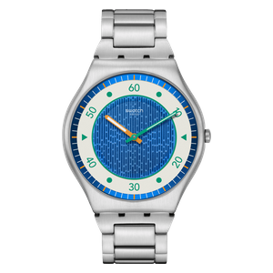  Swatch Watch SS07S143G For Men - Analog Display, Stainless Steel Band - Silver 