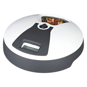  تريكسي موزع طعام أوتوماتيكي للحيوانات الأليفة - رمادي 