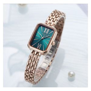 JULIUS Watch JA-1350C For Women - Analog Display, Stainless Steel Band - Gold