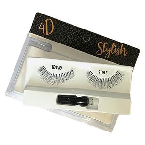 Dr. Aal Natural Hair False Lashes In Tokyo 4D Style with Adhesive Set