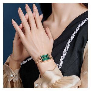 ساعة جوليوس للنساء JA-1350C - عرض بعقارب, سوار من ستانلس ستيل - ذهبي