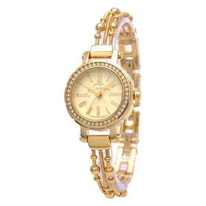 ساعة جوليوس للنساء JA-809D - عرض بعقارب, سوار من ستانلس ستيل - ذهبي