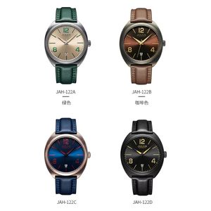 JULIUS Watch For Men - Analog Display, Leather Band - Blue