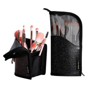  إيجشو مجموعة  فرش المكياج - 15 قطعة - اسود 