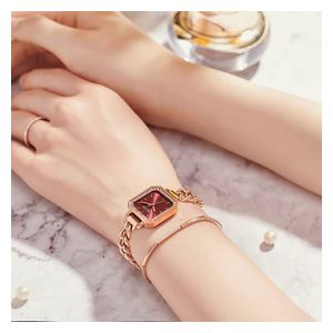 JULIUS Watch JA-1292 For Women - Analog Display, Stainless Steel Band - Rose