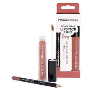  Magic Studio Shiny Liquid Lipstick & Lip Liner Duo - Long-wear - 2 pieces 
