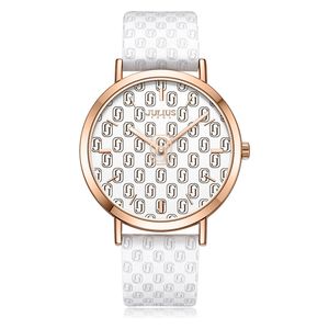 JULIUS Watch JA-1367 For Women - Analog Display, Leather Band - White