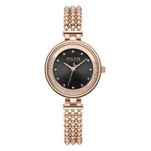  JULIUS Watch JA-1285 For Women - Analog Display, Stainless Steel Band - Rose 
