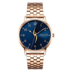  JULIUS Watch For Men - Analog Display, Stainless Steel Band - Rose Gold 