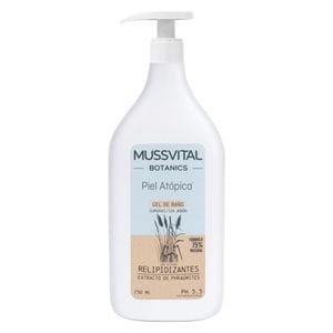  Mussvital Botanics Atopic Skin Shower Gel - Soap-Free Formula, 750 ml 
