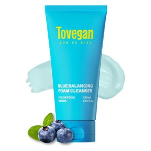 Tovegan Colorfood Series Blue Balancing Foam Cleanser - 150ml