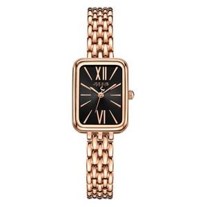 JULIUS Watch JA-1350 For Women - Analog Display, Stainless Steel Band - Gold
